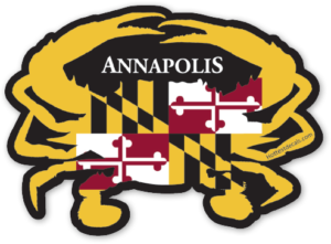Annapolis crab decals stickers