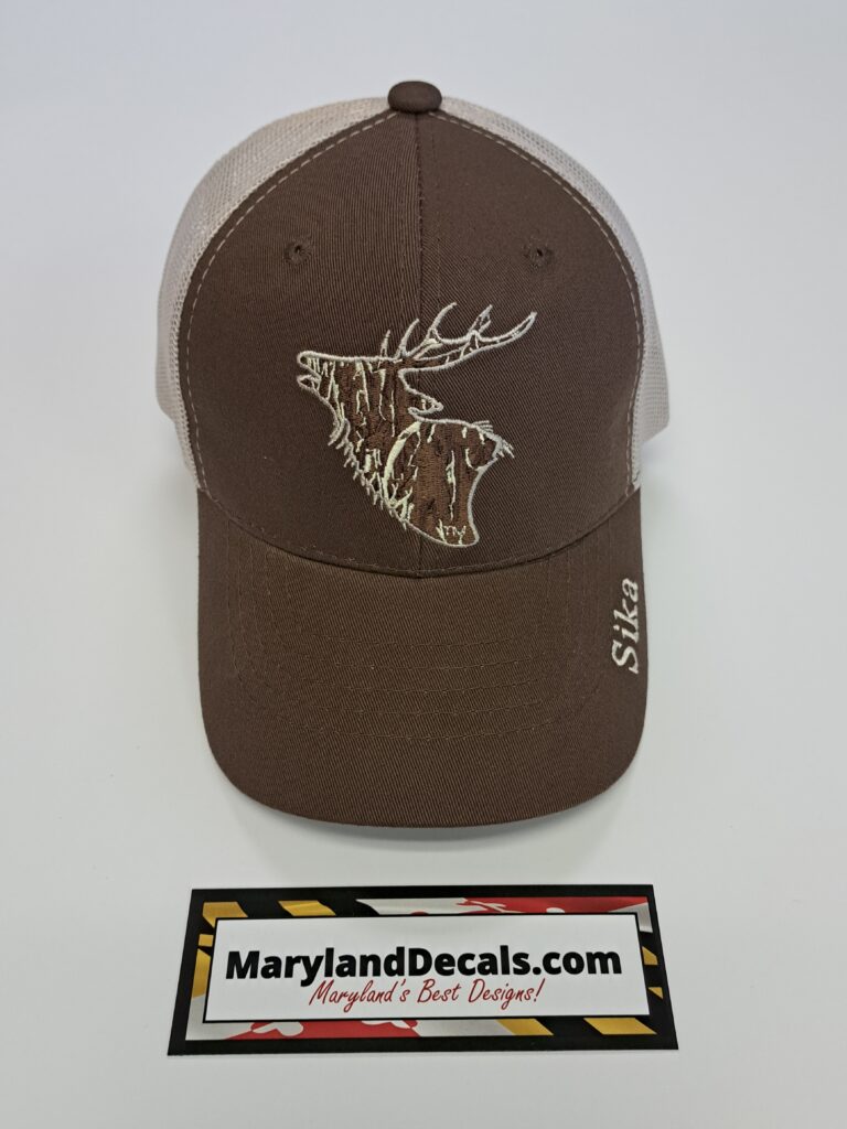 Sika deer hat MarylandDecals.com