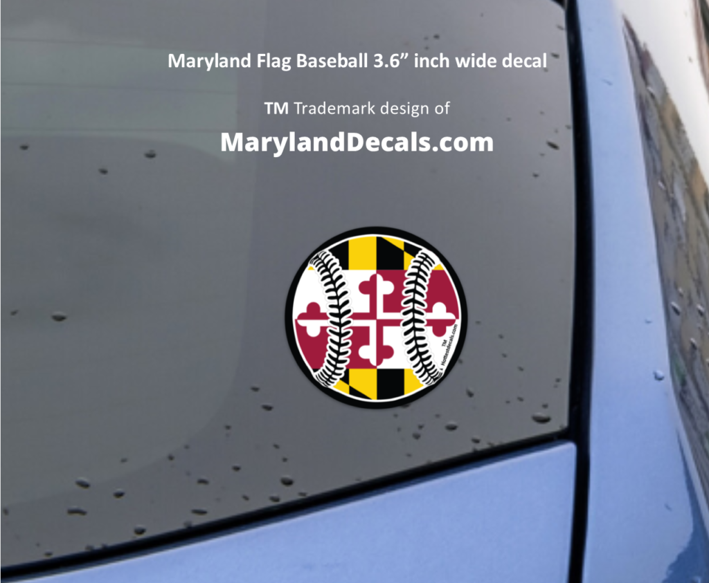 Maryland baseball decal