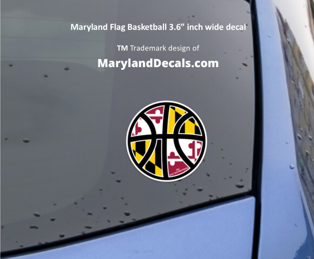 Maryland basket ball decal
