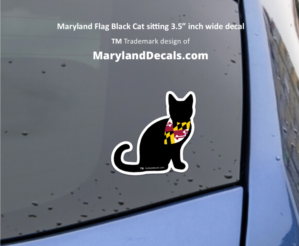 MARYLAND BLACK CAT DECAL 