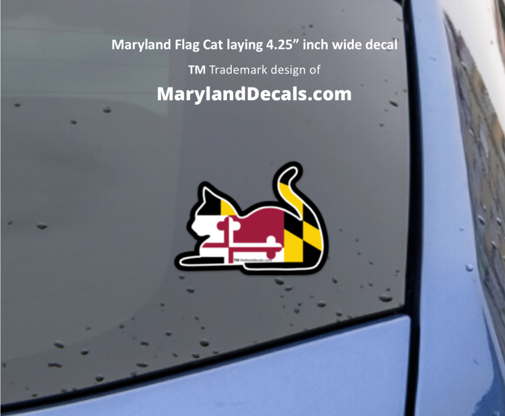 MARYLAND CAR DECAL LAYING