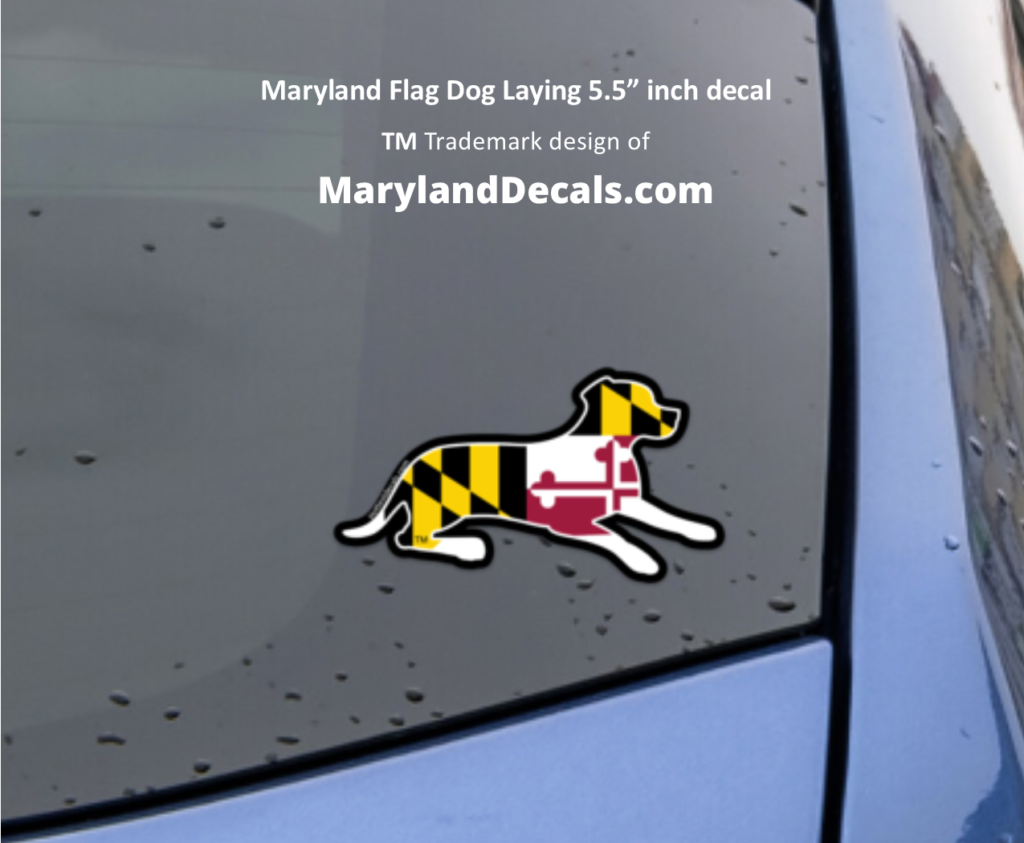 Laying Dog Decals 