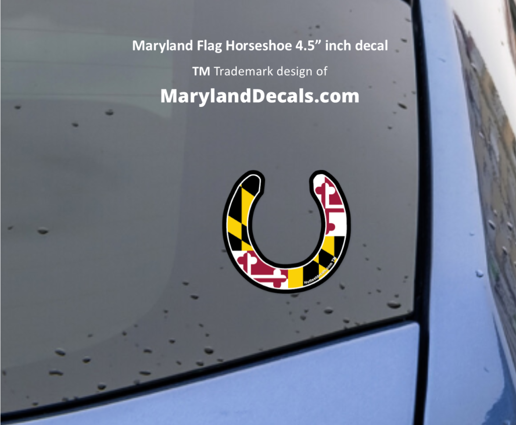 Maryland Horseshoe decals