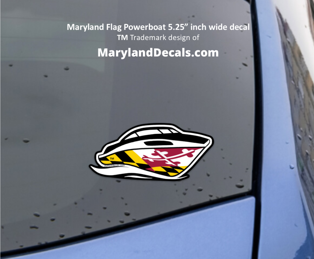 Maryland Powerboat decal sticker