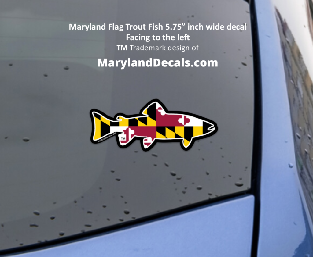 MARYLAND TROUT FISH DECAL