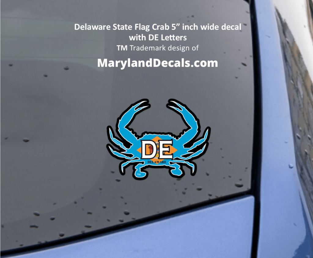 Delaware Crab decals