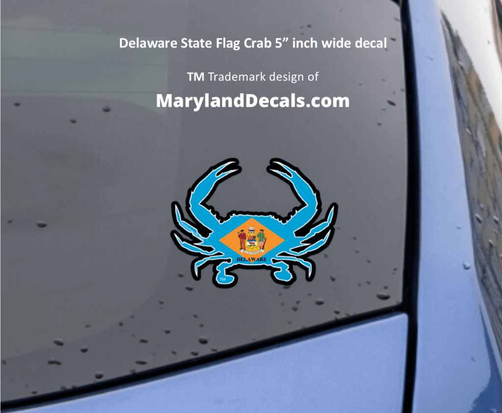 Delaware Crab decal
