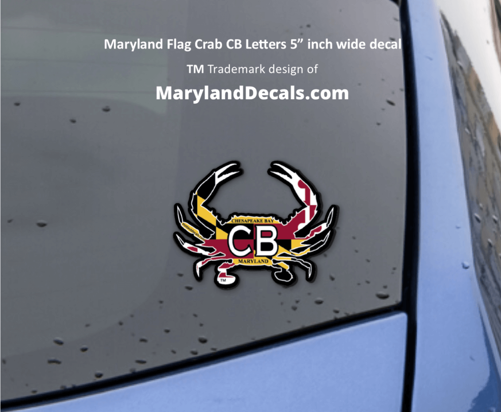 Chesapeake Bay crab decals stickers