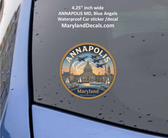 Annapolis Blue Angels car decal sticker