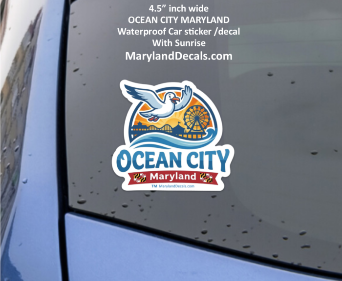 Ocean City Maryland car decal