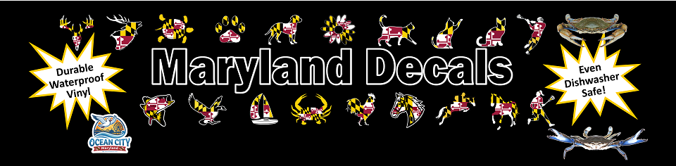 Maryland Decals Stickers Magnets Hats 